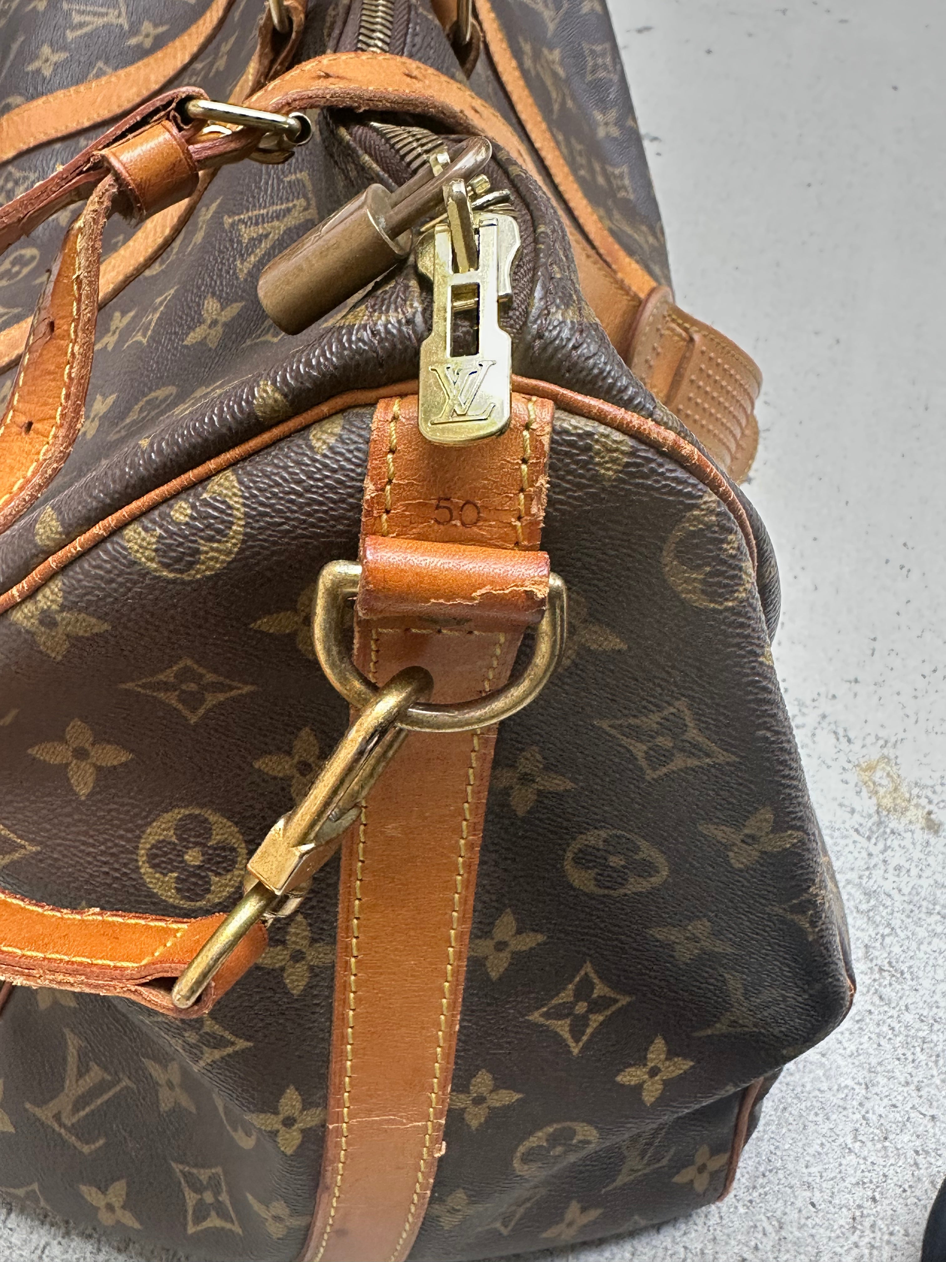 Louis Vuitton Keepall 50 Monogram Canvas Travel Bag