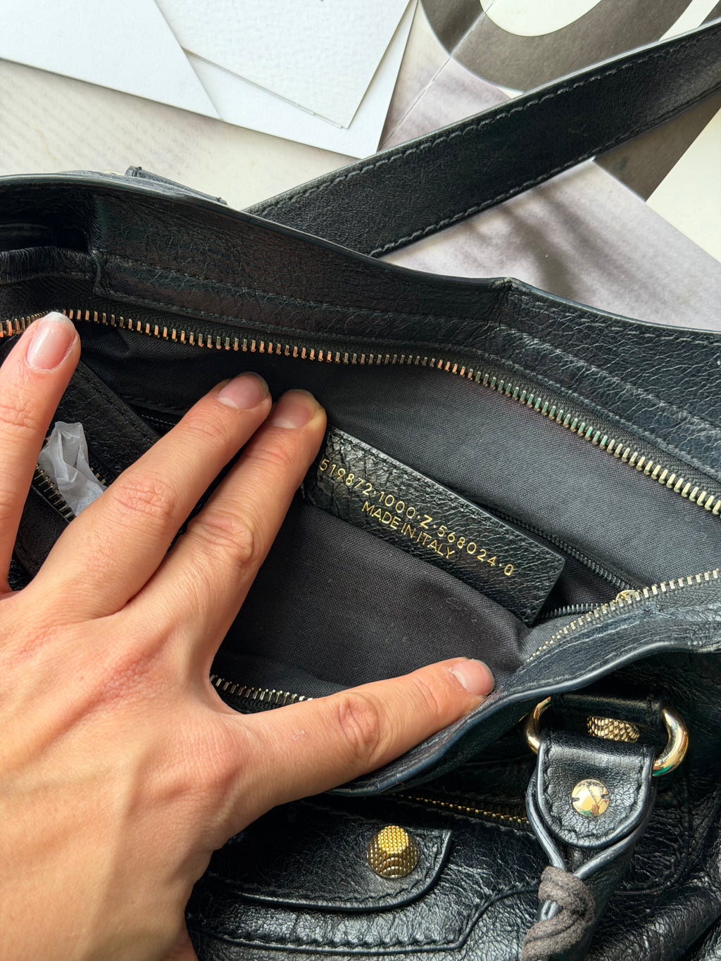 2012 Balenciaga town bag