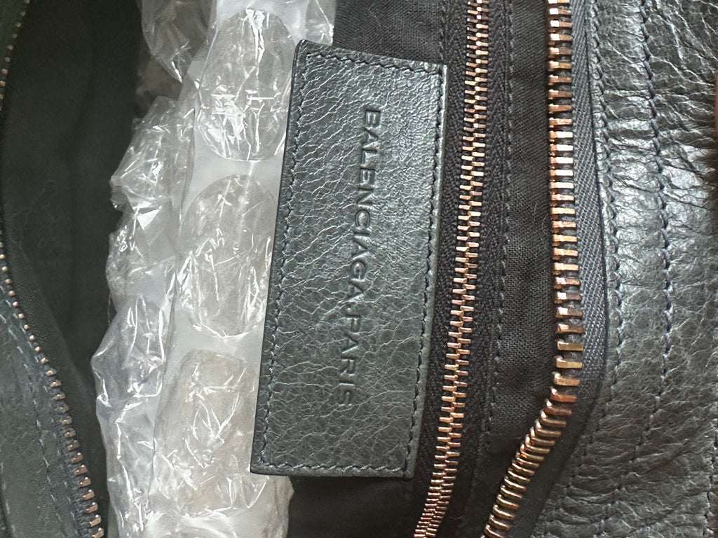 Balenciaga Classic City Bag – Vert Foncé (Dark Green) with Rose Gold Giant 12 Hardware
