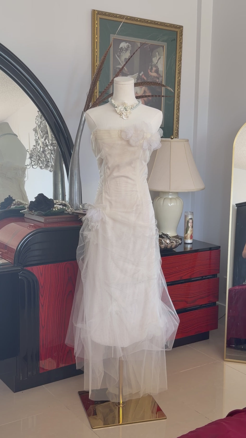 Nina Raynor Strapless Silk
Tulle Gown