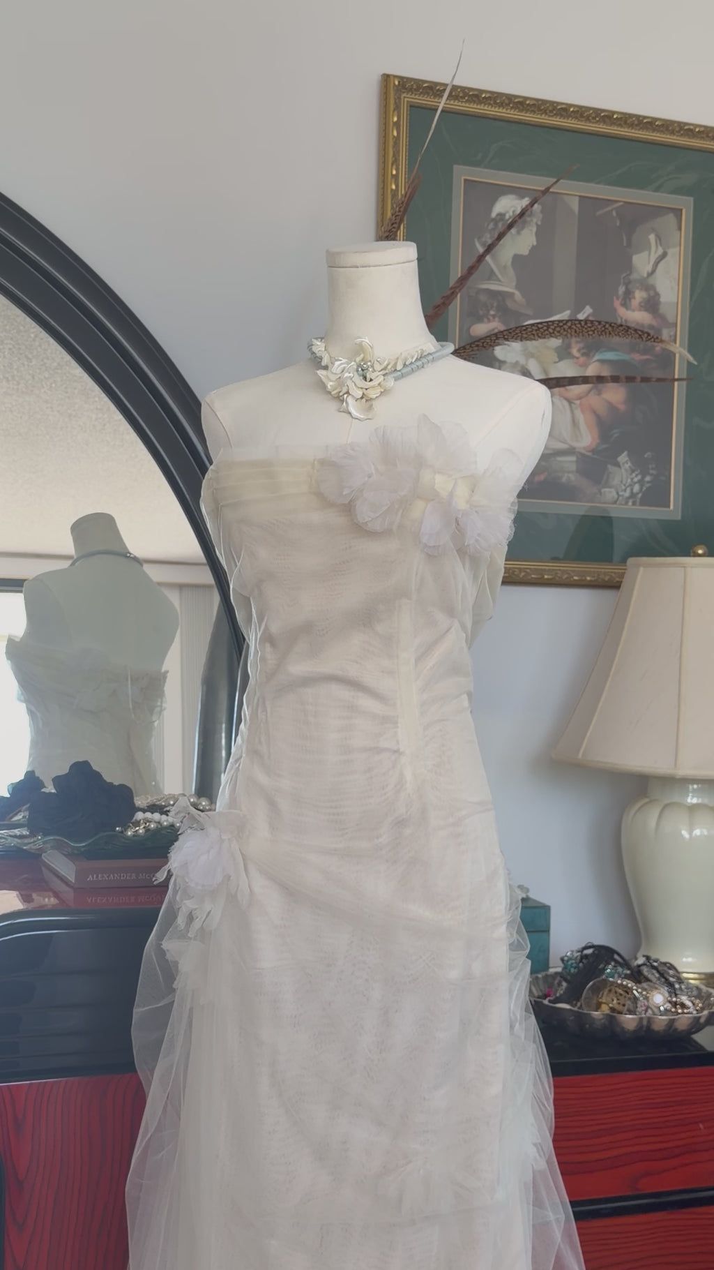 Nina Raynor Strapless Silk
Tulle Gown